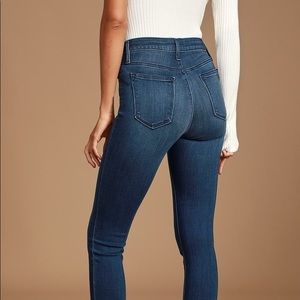 High Waist “Just Black” Skinny Jeans